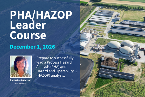 PHA/HAZOP Leader Course Dec 2026